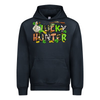 Navy Lucky hunter St. Patrick's Day Urban Hoodie - OliviaCreatesArt