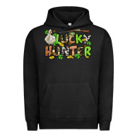 Pigment Black Lucky hunter St. Patrick's Day Urban Hoodie - OliviaCreatesArt