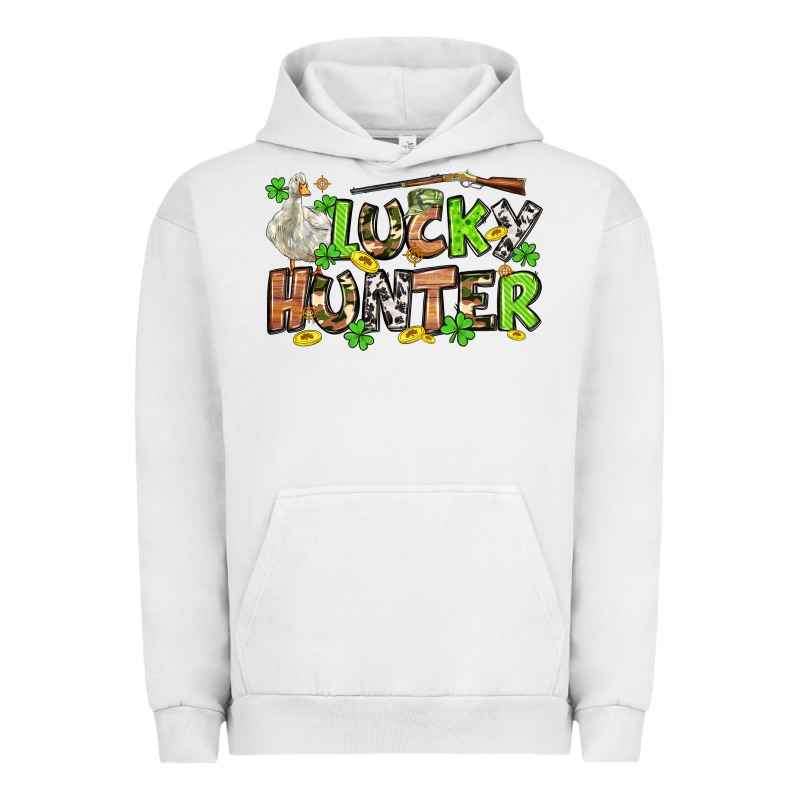 Lucky Hunter St. Patrick's Day Urban Hoodie by OliviaCreatesArt | Teevron
