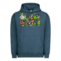 Pigment Midnight Navy Lucky hunter St. Patrick's Day Urban Hoodie - OliviaCreatesArt