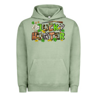 Pigment Oil Green Lucky hunter St. Patrick's Day Urban Hoodie - OliviaCreatesArt