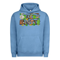 Pigment Pebble Blue Lucky hunter St. Patrick's Day Urban Hoodie - OliviaCreatesArt