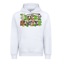 White Lucky hunter St. Patrick's Day Urban Hoodie - OliviaCreatesArt