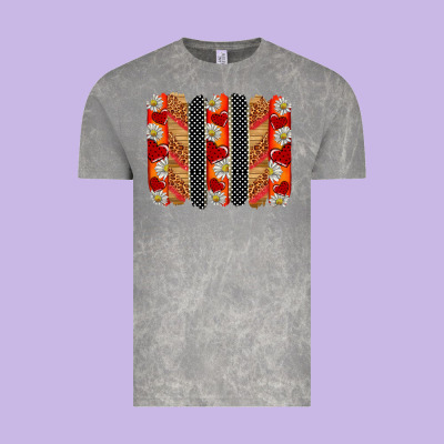 Ladybug Brushstrokes Vintage Tee Designed By Barkaloodesign