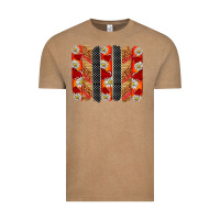 Vintage Coffee ladybug brushstrokes Vintage Tee - BarkalooDesign