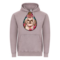 Vintage Zinc shih tzu teardrop earrings Vintage Hoodie - Artiststas