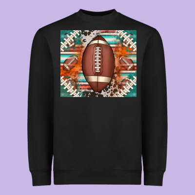 American Football Serape Glittertumbler Heavyweight Sweatshirt Designed By Jasminsmagicworld