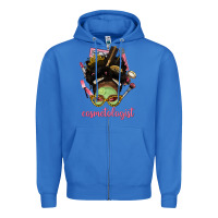 True Royal Afro Messy Bun Cosmetologist Zipper Hoodie - BundleAndBundleShop