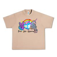 Burro peace love unicorn Urban Heavy Tee - LillyAllenDesigns
