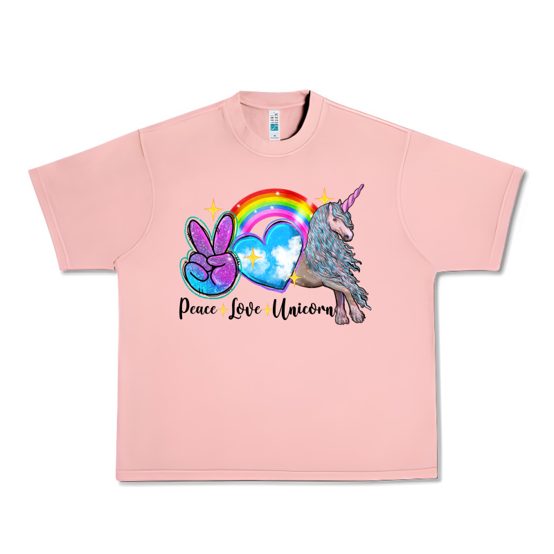 Peace Love Unicorn Urban Heavy Tee by LillyAllenDesigns | Teevron