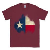 Burgundy texas patch Classic Tee - AdoDesignShop