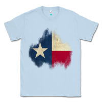 Dusty Blue texas patch Classic Tee - AdoDesignShop