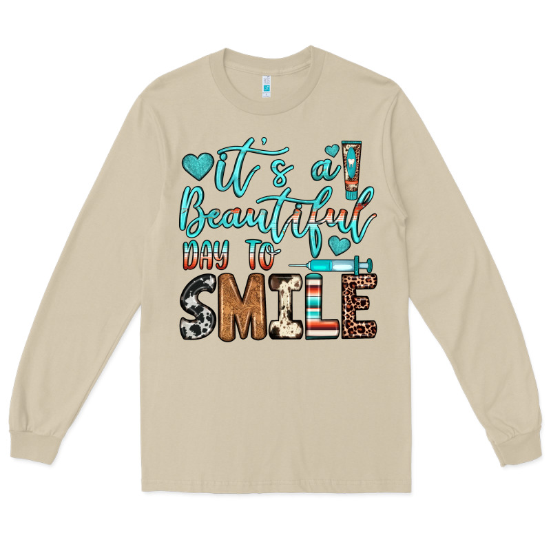It’s A Beautiful Day To Smile Long Sleeve Tee by JahusDesignShop | Teevron