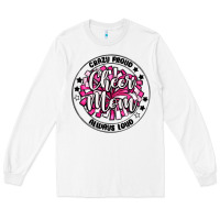 White cheer mom Long Sleeve Tee - MaliasSmallBusiness