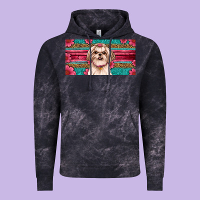 Shih Tzu License Plate Vintage Hoodie Designed By Artiststas