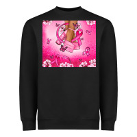 Black Breast Cancer diva Heavyweight Sweatshirt - NancyCooperArtShop