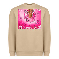 Mushroom Breast Cancer diva Heavyweight Sweatshirt - NancyCooperArtShop