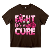 Chocolate Brown Fight For a Cure Heavy Core Tee - texasbilliewilder