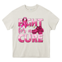 Cream Fight For a Cure Heavy Core Tee - texasbilliewilder