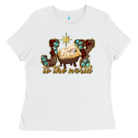 White joy to the world Ladies Tee - RanaPortraitStore