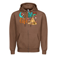 Chestnut Camp Life Zipper Hoodie - BundleAndBundleShop