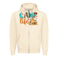 Sandshell Camp Life Zipper Hoodie - BundleAndBundleShop
