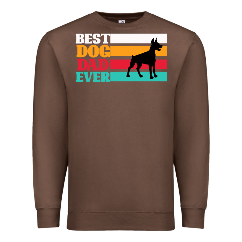 Best Dog Dad Ever Premium Sweatshirt by Bettercallsaul | Teevron