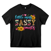 Black western little miss sassy pants Heavy Core Tee - Zillion Design Studio