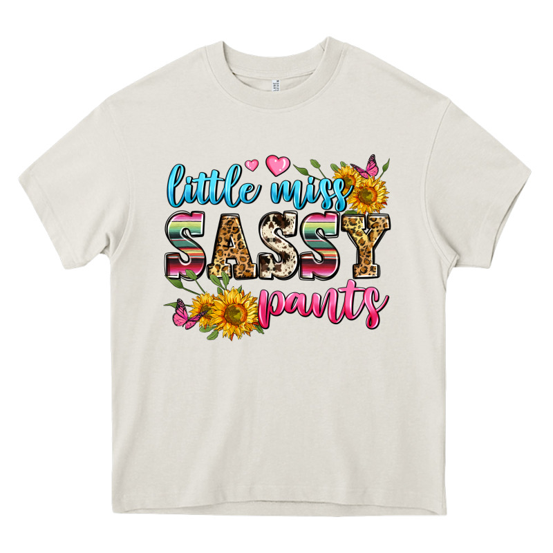 Western Little Miss Sassy Pants Heavy Core Tee by Zillion Design Studio | Teevron