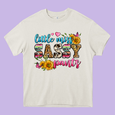 Western Little Miss Sassy Pants Heavy Core Tee Designed By Zillion Design Studio