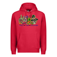 Cardinal Peace love Halloween Premium Hoodie - NancyCooperArtShop