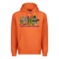 Carrot Peace love Halloween Premium Hoodie - NancyCooperArtShop