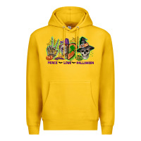 Lemon Peace love Halloween Premium Hoodie - NancyCooperArtShop