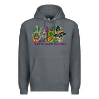 Rock Peace love Halloween Premium Hoodie - NancyCooperArtShop