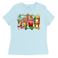 Baby Blue italy coffee cups Ladies Tee - Zillion Design Studio