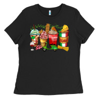 Black italy coffee cups Ladies Tee - Zillion Design Studio