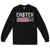 Black easter  Bunny Kısses Long Sleeve Tee - MaliasSmallBusiness