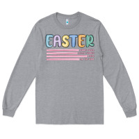 Heather Grey easter  Bunny Kısses Long Sleeve Tee - MaliasSmallBusiness