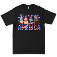 Black America gnomes 4th of July Premium Tee - CowGirlArtShop
