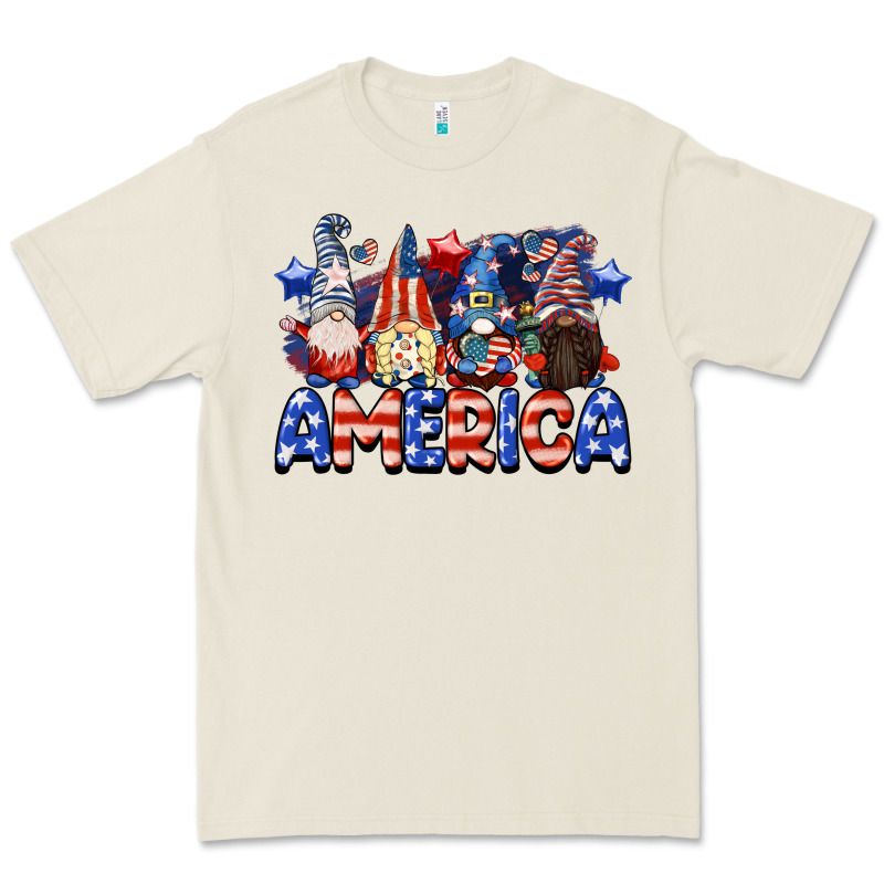 America Gnomes 4th Of July Premium Tee by CowGirlArtShop | Teevron
