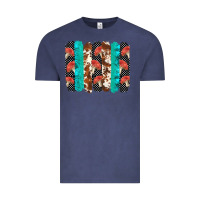 Vintage Denim ladybug brushstrokes  2 Vintage Tee - BarkalooDesign