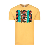 Vintage Mustard ladybug brushstrokes  2 Vintage Tee - BarkalooDesign