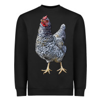 Black Dominique Chicken Heavyweight Sweatshirt - LillyAllenDesigns
