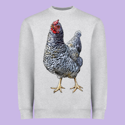 Dominique Chicken Heavyweight Sweatshirt Designed By Lillyallendesigns