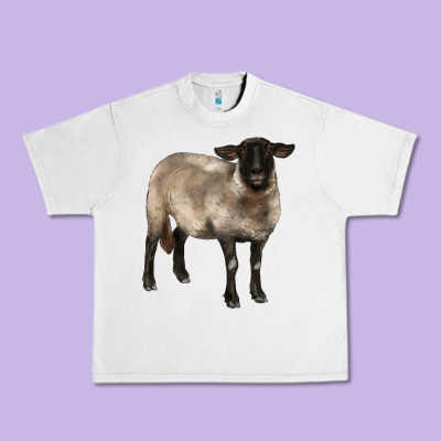 Suffolk Ewe Urban Heavy Tee Designed By Barkaloodesign