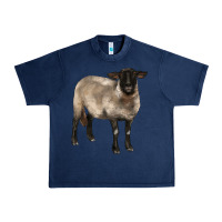 Navy suffolk ewe Urban Heavy Tee - BarkalooDesign