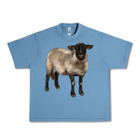 Pebble Blue suffolk ewe Urban Heavy Tee - BarkalooDesign
