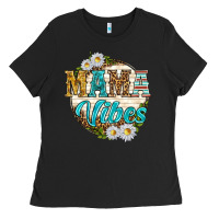 Mama Vibes With Daisies Ladies Tee | Teevron