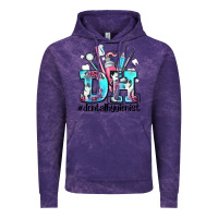 Cloud Purple d h dental hygienist Vintage Hoodie - AdoDesignShop