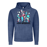 Vintage Denim d h dental hygienist Vintage Hoodie - AdoDesignShop